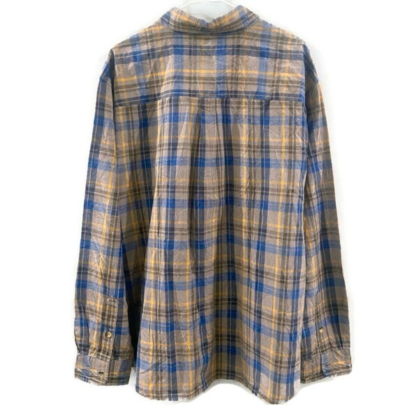Woolrich Red Creek Long Sleeve Classic Fit Shirt - Crinkle Plaid XL - Picture 2 of 8